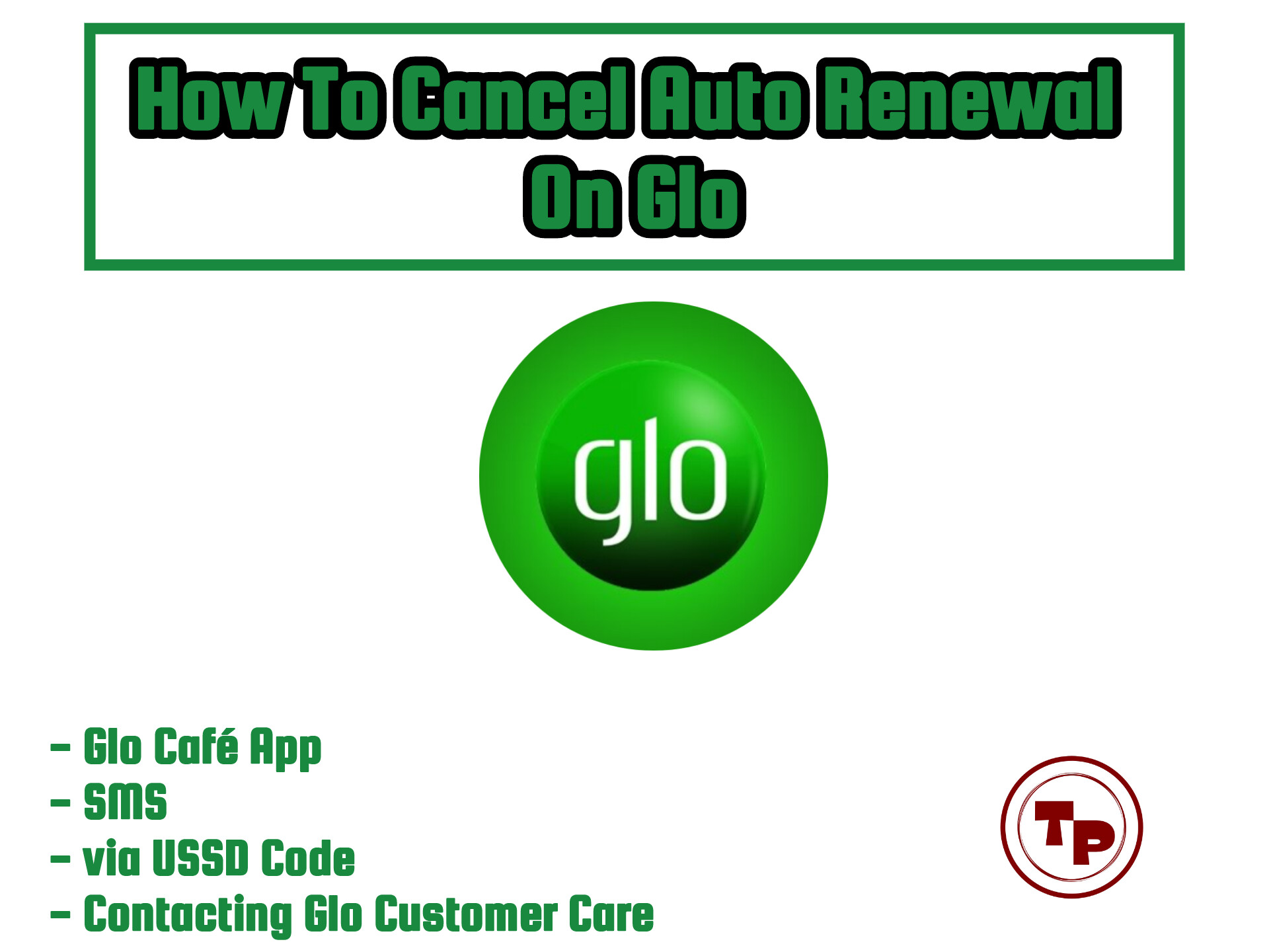 How To Cancel Auto Renewal On Glo