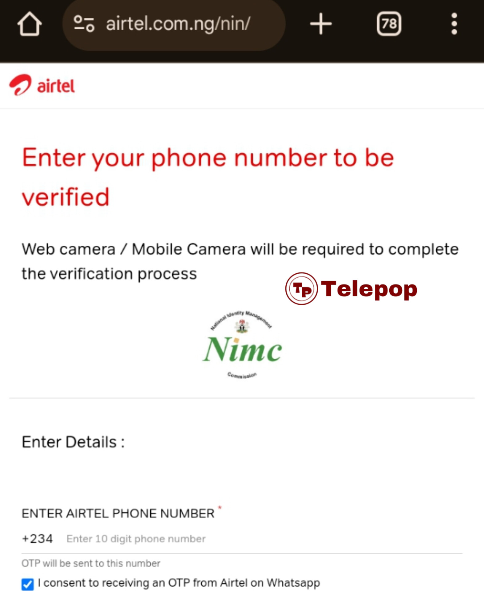 How To Link Nin To Airtel Using Airtel NIN Portal